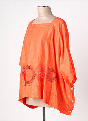 Blouse manches 3/4 manches 3/4 orange HIGH femme