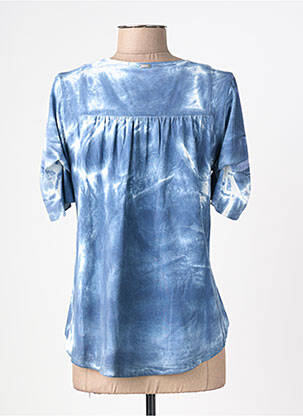 T-shirt stretch manches courtes bleu HIGH femme