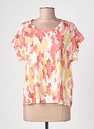 T-shirt imprimé fantaisie manches courtes rose HIGH femme