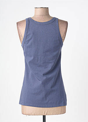 Débardeur stretch sans manche bleu JUVIA femme