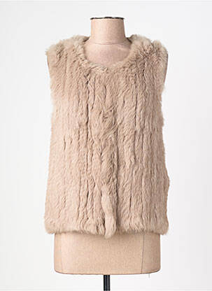 Gilet sans manche poches marron OAKWOOD femme