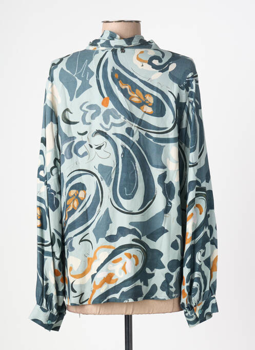 Blouse poignets boutonnés avec fente manches longues vert RIVER WOODS femme