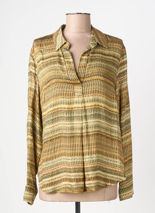 Blouse imprimé fantaisie manches longues beige RIVER WOODS femme