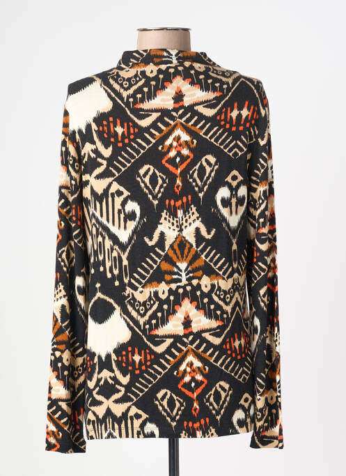 Top tissage jersey manches longues noir SUMMUM femme