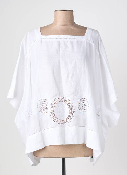 Blouse manches 3/4 manches 3/4 blanc HIGH femme
