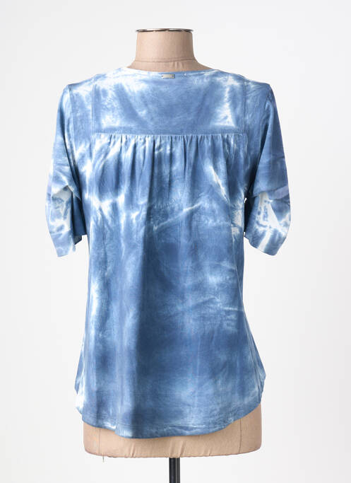 T-shirt stretch manches courtes bleu HIGH femme