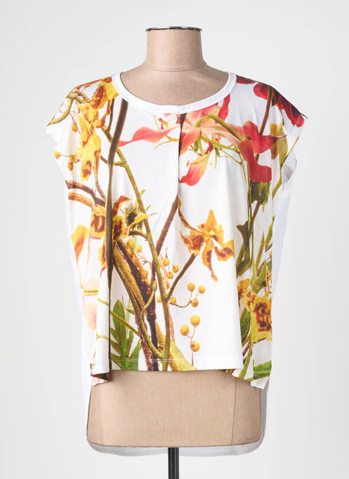T-shirt stretch manches courtes jaune HIGH femme