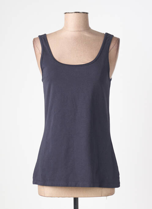 Débardeur stretch sans manche bleu JUVIA femme
