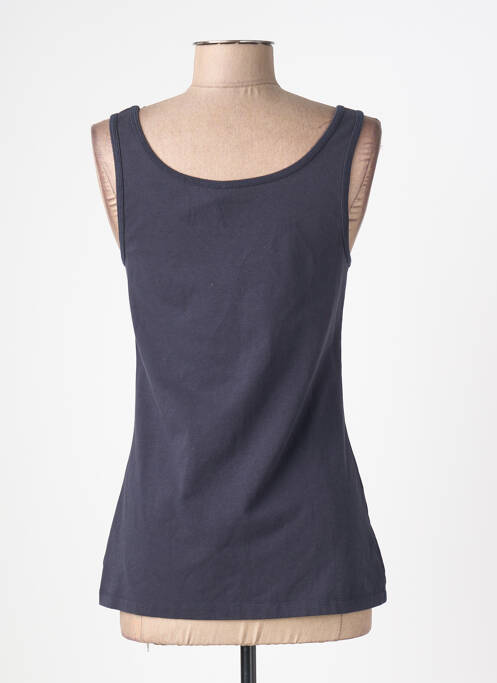 Débardeur stretch sans manche bleu JUVIA femme