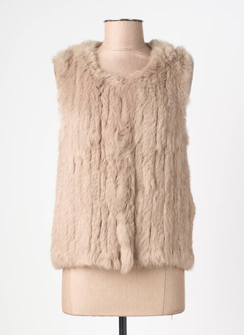 Gilet sans manche poches marron OAKWOOD femme