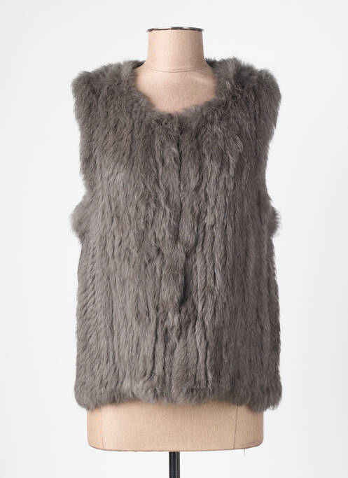 Gilet sans manche poches gris OAKWOOD femme