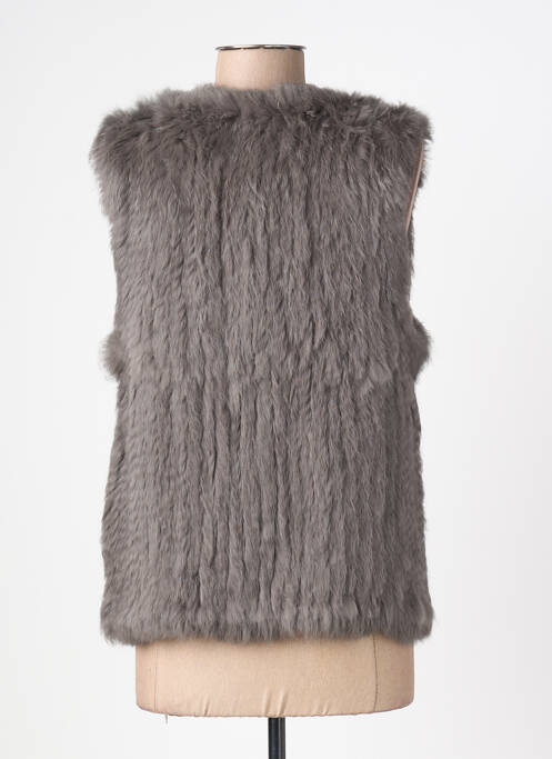 Gilet sans manche poches gris OAKWOOD femme