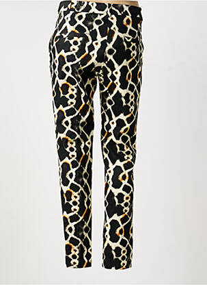 Pantalon chino tissage popeline taille normale noir SUMMUM femme