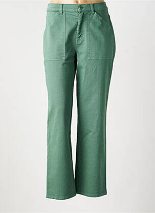 Jeans coupe droite taille normale taille normale vert RIVER WOODS femme