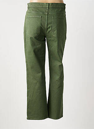 Jeans coupe droite taille normale taille normale vert fonce RIVER WOODS femme