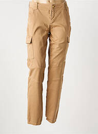 Pantalon cargo tissage popeline taille normale beige RIVER WOODS femme
