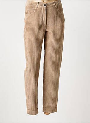 Pantalon 7/8 stretch taille normale marron HARTFORD femme