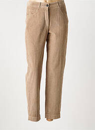 Pantalon 7/8 stretch taille normale marron HARTFORD femme