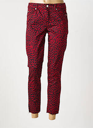 Jeans coupe slim stretch taille normale rouge LIU JO femme