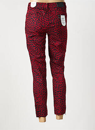 Jeans coupe slim stretch taille normale rouge LIU JO femme