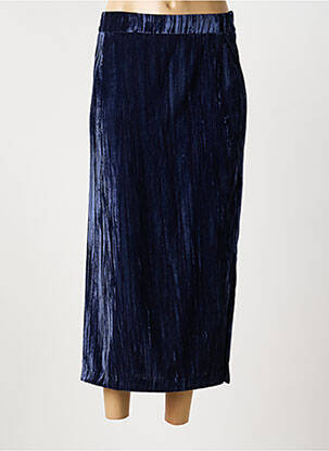 Jupe longue coupe droite bleu FIVE femme