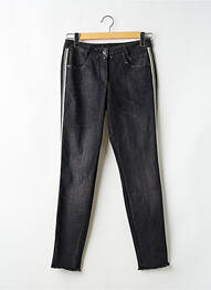 Jeans coupe slim stretch taille normale noir MARC AUREL femme