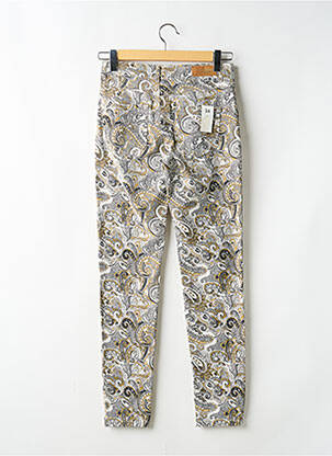 Jeans coupe slim stretch taille normale beige SUMMUM femme