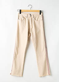 Jeans coupe droite stretch taille normale beige BERENICE femme