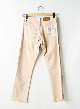 Jeans coupe droite stretch taille normale beige BERENICE femme