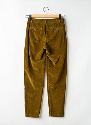 Pantalon chino fermeture zippée sous rabat boutonné taille normale vert HARTFORD femme