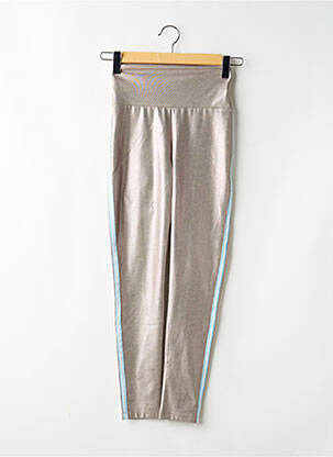 Legging effet matière satinée taille haute beige MARC AUREL femme