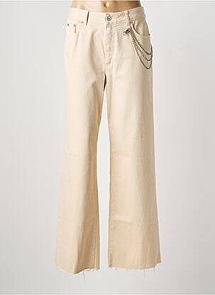 Jean coupe flare stretch taille normale beige MARC AUREL femme