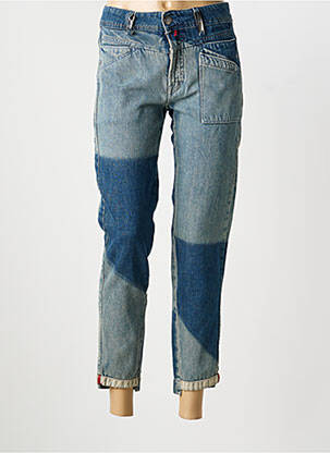 Jeans coupe slim stretch taille haute bleu HIGH femme