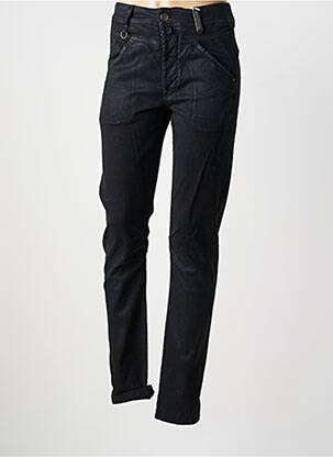 Jeans coupe slim stretch taille haute noir HIGH femme