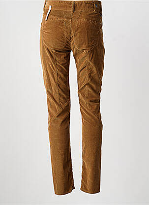 Pantalon slim taille haute taille haute marron HIGH femme