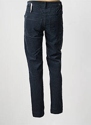 Pantalon 7/8 tissage popeline taille normale bleu SCAPA femme