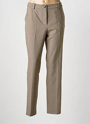 Pantalon chino fermeture zippée sous rabat boutonné taille normale beige TOMMY HILFIGER femme
