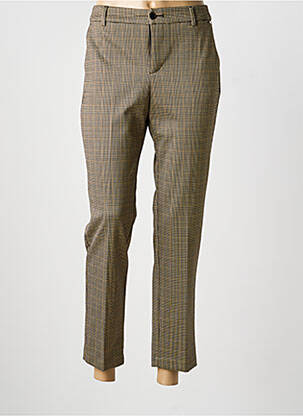 Pantalon 7/8 taille à pinces taille normale beige LIU JO femme