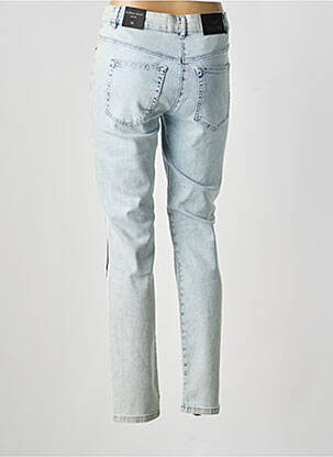Jeans coupe slim effet usé délavé taille normale bleu MARC AUREL femme