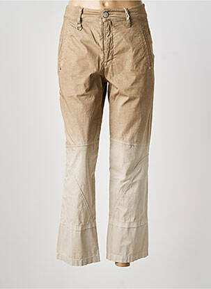 Pantalon chino tissage popeline taille normale beige HIGH femme