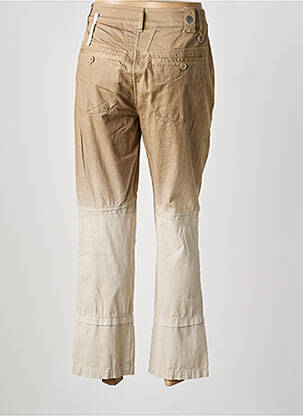 Pantalon chino tissage popeline taille normale beige HIGH femme