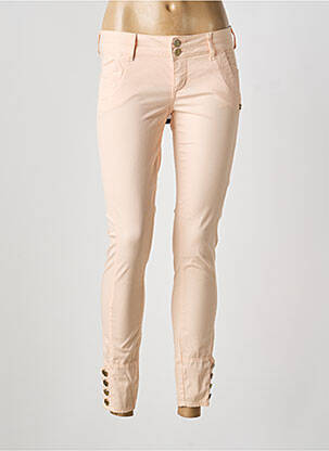 Pantalon 7/8 taille à pinces taille normale orange LIU JO femme