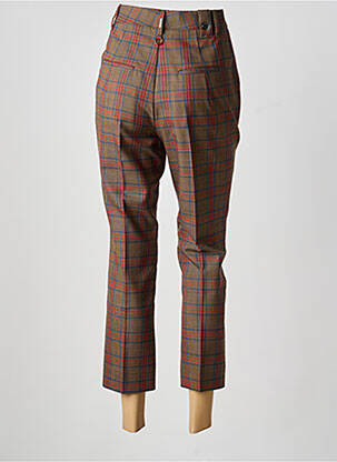 Pantalon 7/8 taille haute taille haute marron HIGH femme