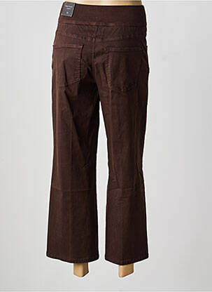 Pantalon 7/8 taille haute taille haute marron MARC AUREL femme