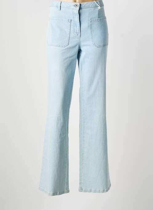 Jean coupe flare stretch taille haute bleu SCAPA femme