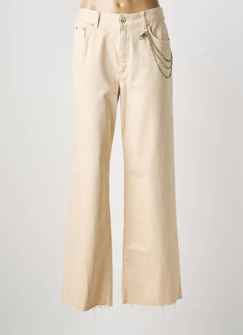 Jean coupe flare stretch taille normale beige MARC AUREL femme