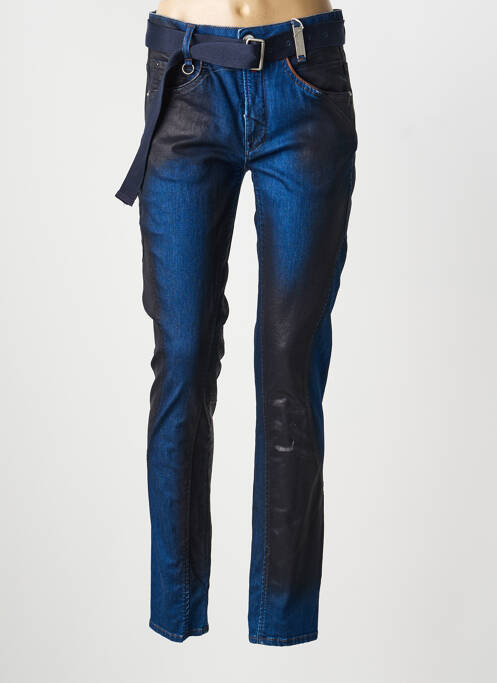 Jeans coupe slim stretch taille normale bleu HIGH femme