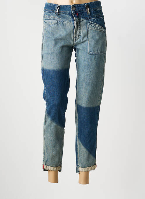 Jeans coupe slim stretch taille haute bleu HIGH femme