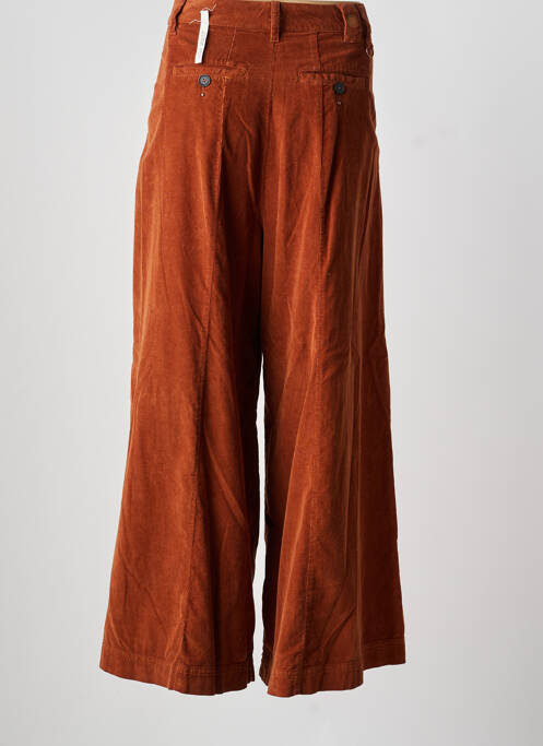 Pantalon large poches taille haute orange HIGH femme