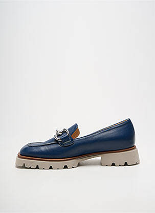 Mocassins talon bas talon plat jusqu'à 3cm bleu FAIRE femme